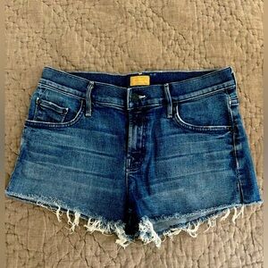 MOTHER Mid Rise Jean Shorts (size 25)